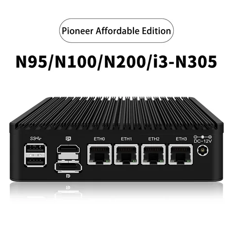 CWWK 12th generation N series 8-core new member Affordable version N305//N200/N100/fanless low power consumption micro mini industrial control host soft routing